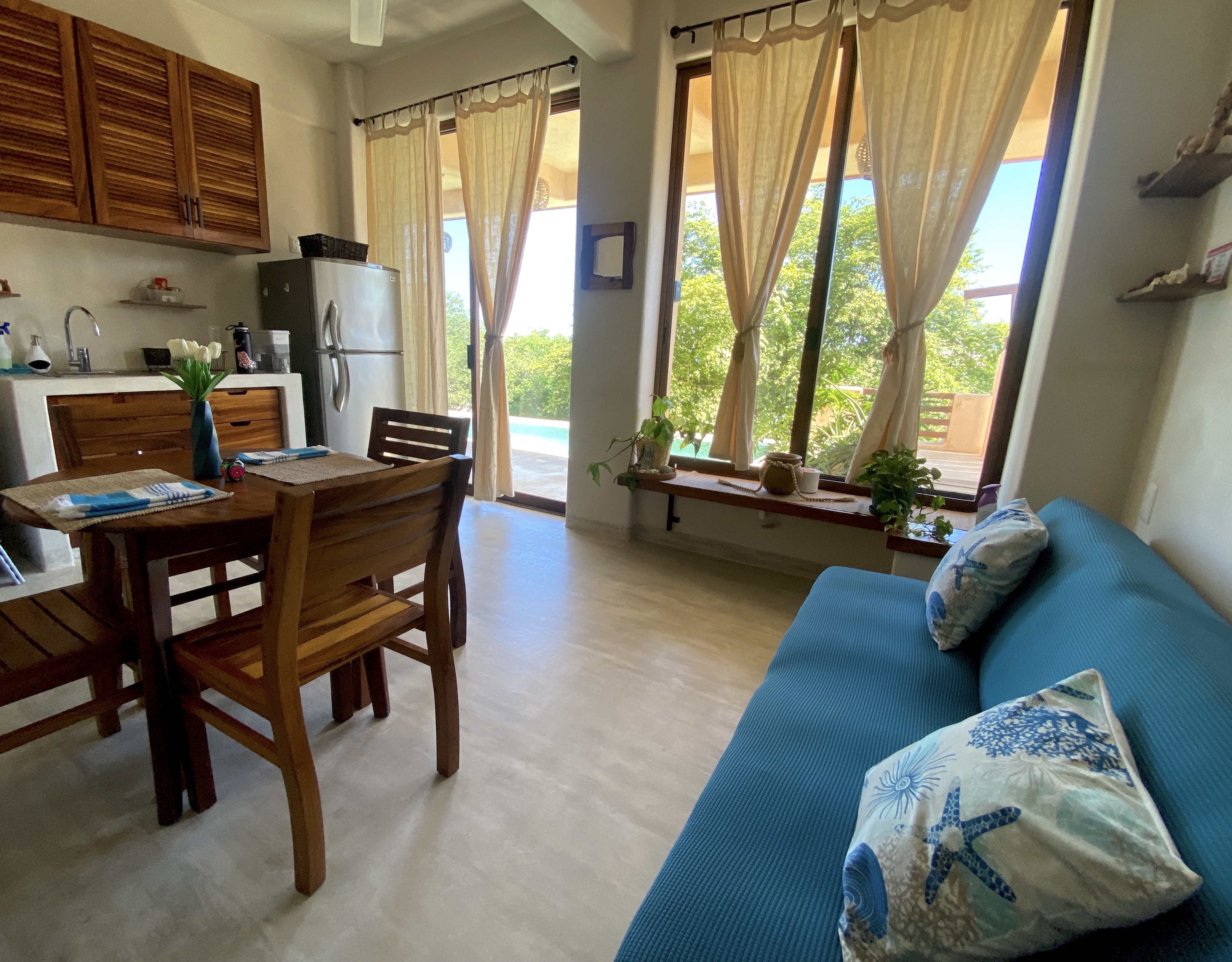 dining room and kitchen