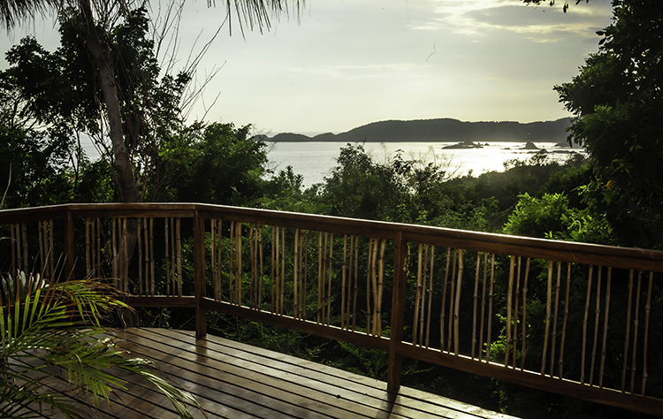 terrace with sea view