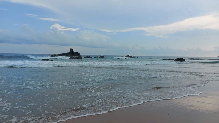 view of sea waves