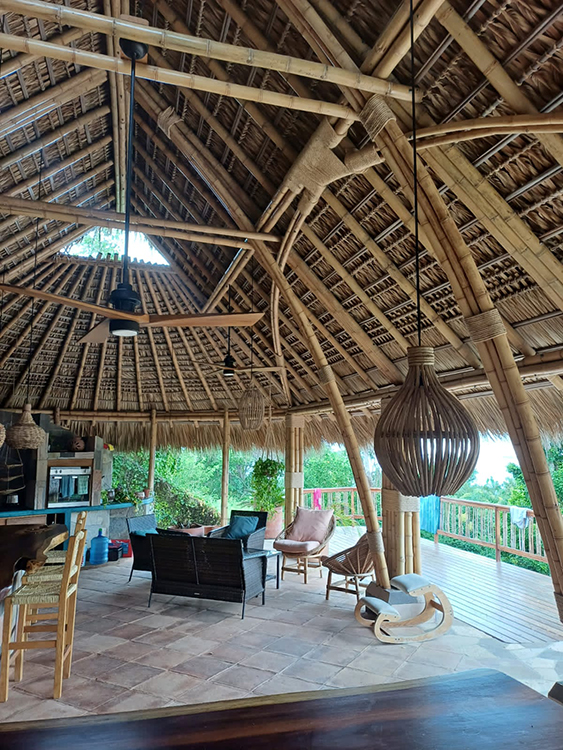 Majestic palapa living area