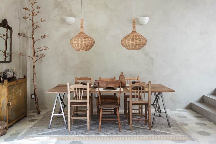 Rustic dining room