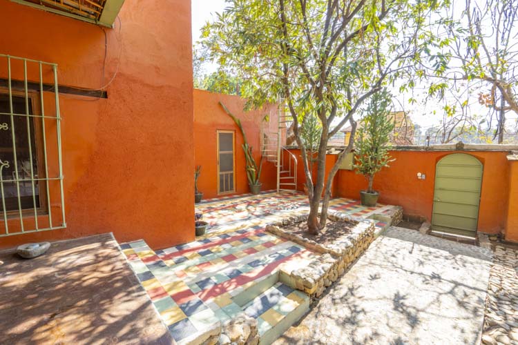 patio in rental house in san felipe del agua Oaxaca