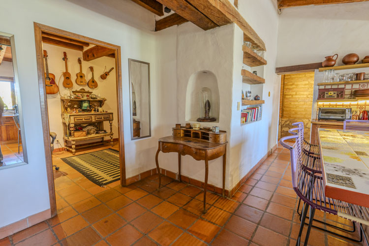 kitchen with artisanal tile floor