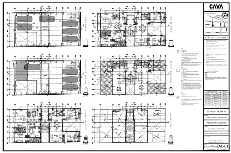 Oaxaca Mexico condos for sale engineering archiect floor plan