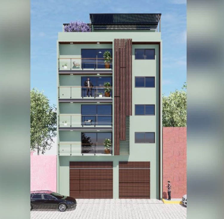 Oaxaca Mexico condos for sale exterior building render