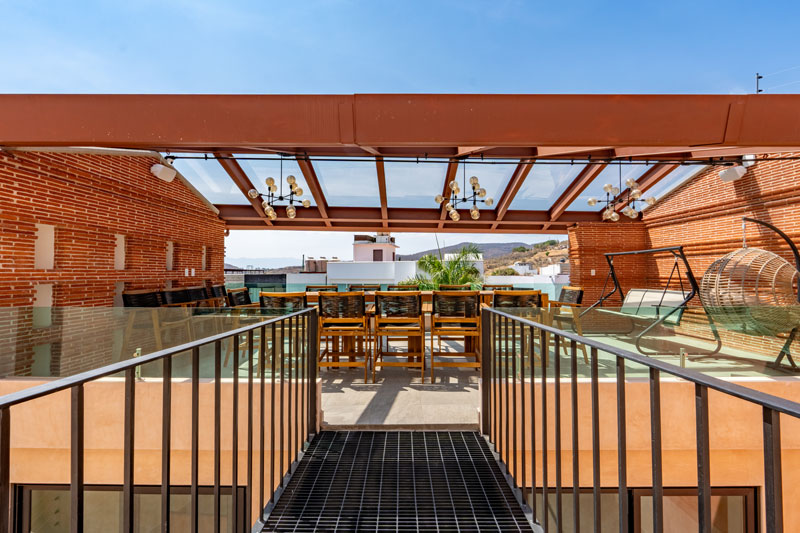 Modern rooftop terrace la chigulera san felipe oaxaca