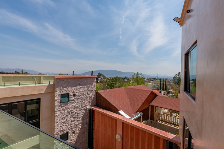 terrace with view of san felipe del agua oaxaca