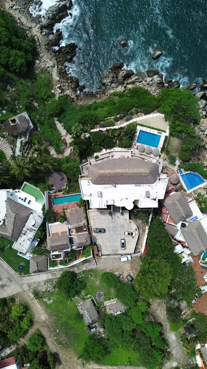 waterfront penthouse condo with puerto escondido beach aerial view