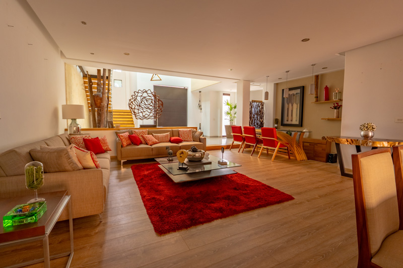 Modern living room in san felipe oaxaca