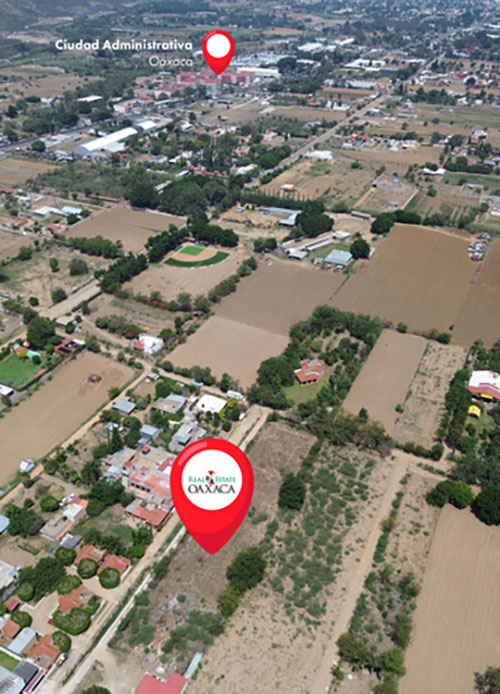 6 lots for subdivision land for sale terreno en venta tlalixtac oaxaca aerial view